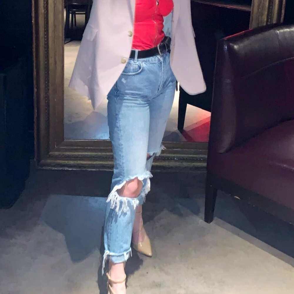 Zara straight leg jeans